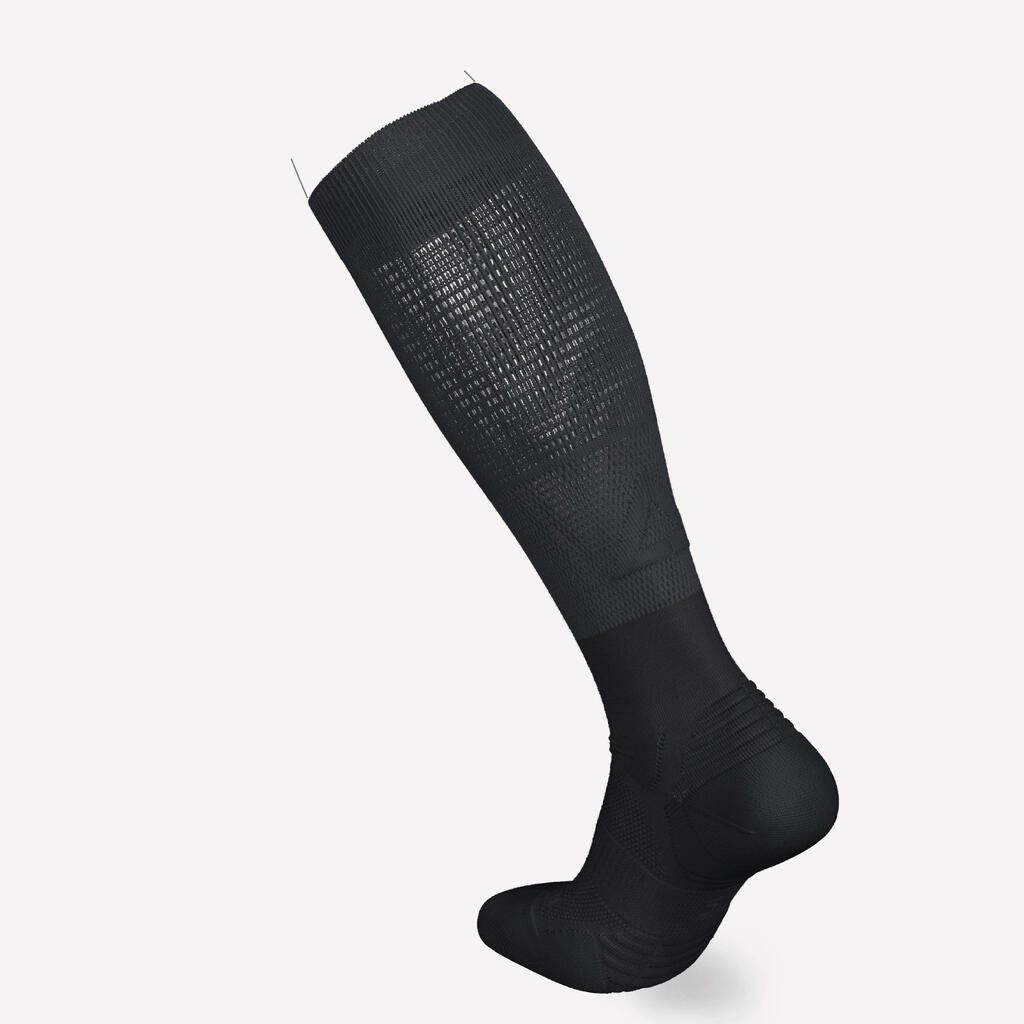 Chaussettes de compression running KIPRUN 500 noires