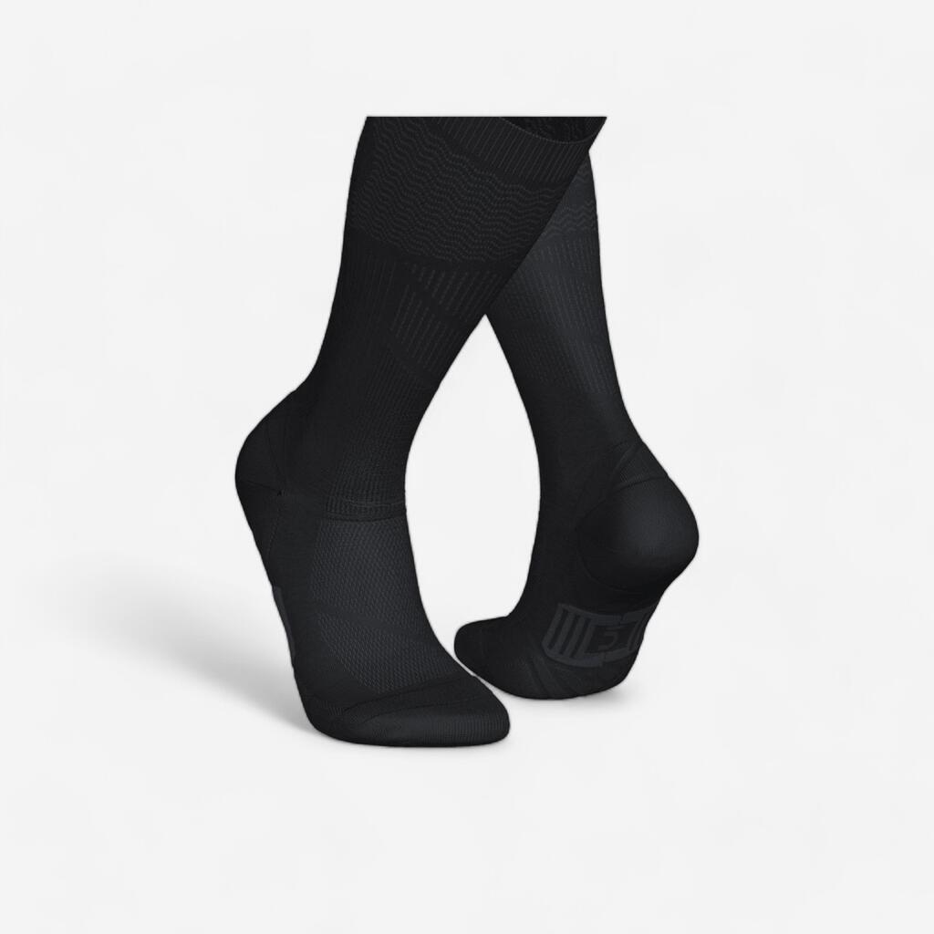 Chaussettes de compression running KIPRUN 900 noires