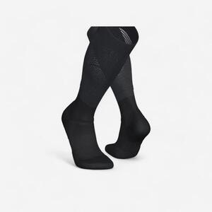 Calcetines de compresión running KIPRUN 500 negros