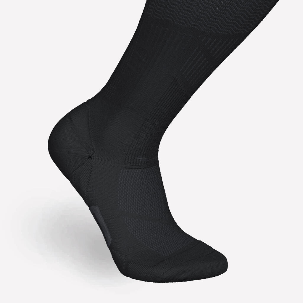 Chaussettes de compression running KIPRUN 900 noires