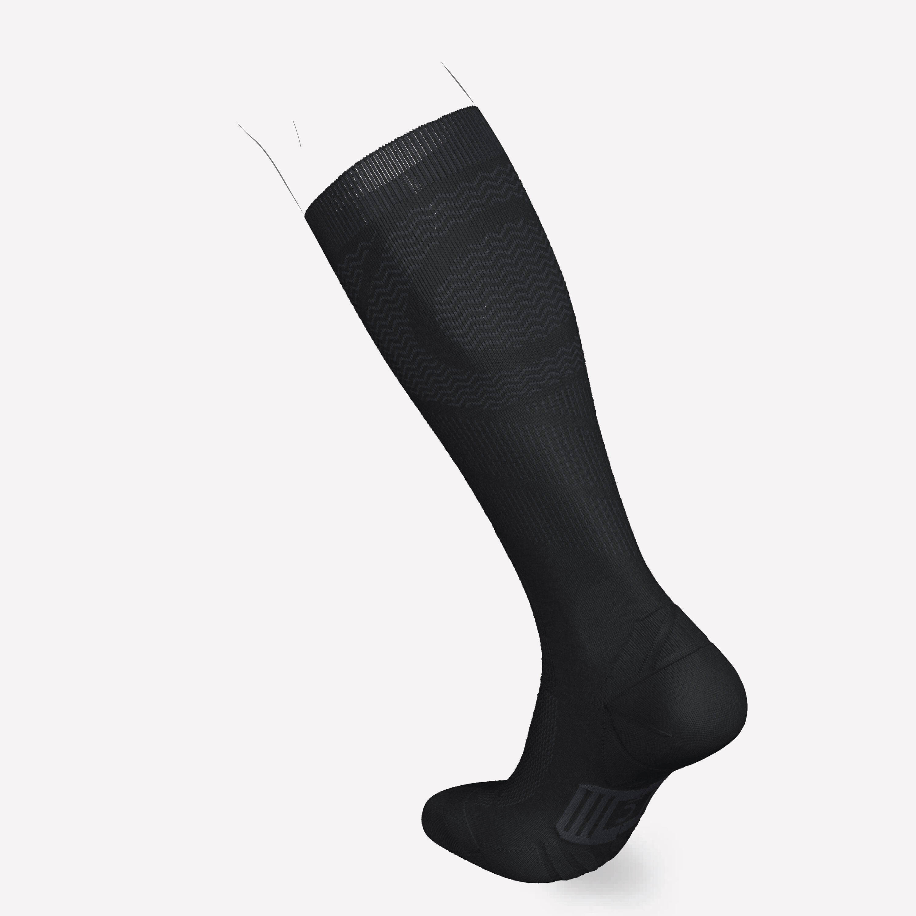 Compressiekousen voor hardlopen 900 zwart 2/6