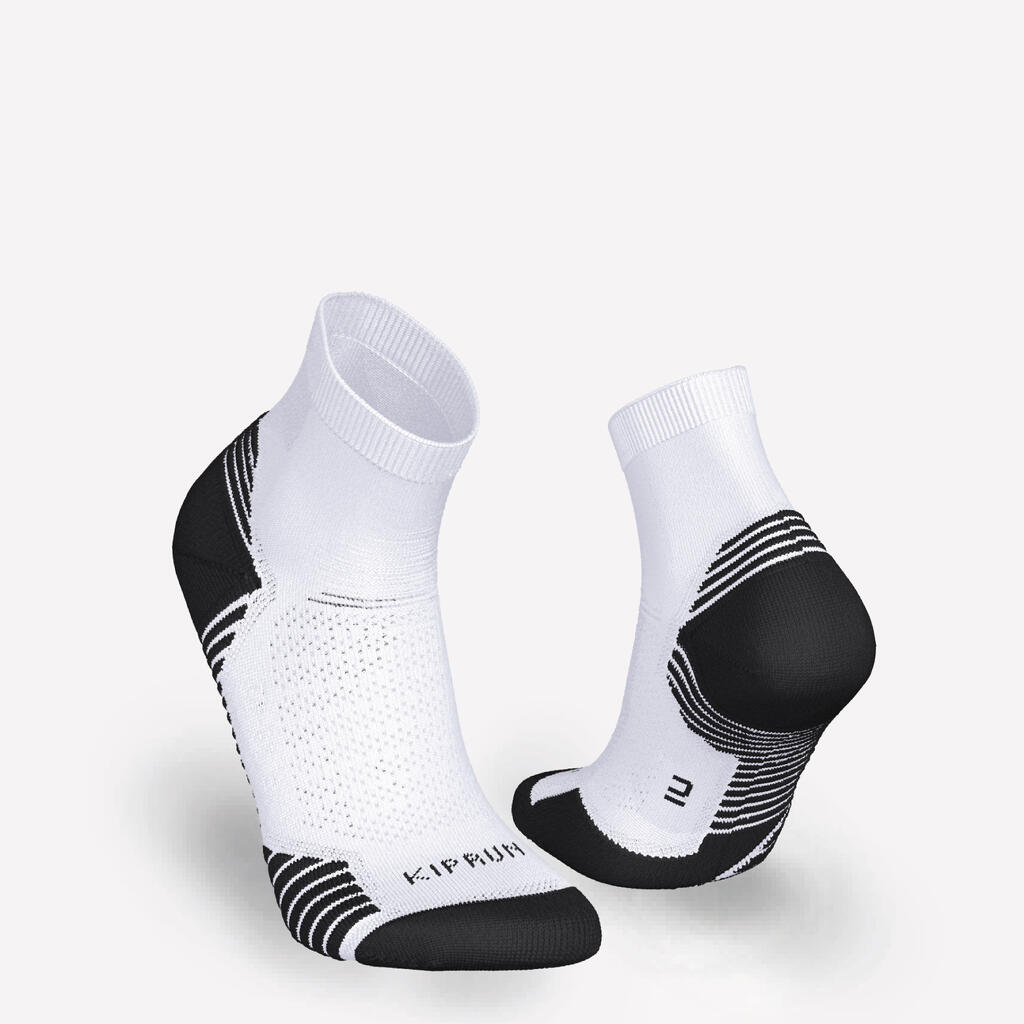 Lot de 2 paires de chaussettes de running run500 epaisses mid