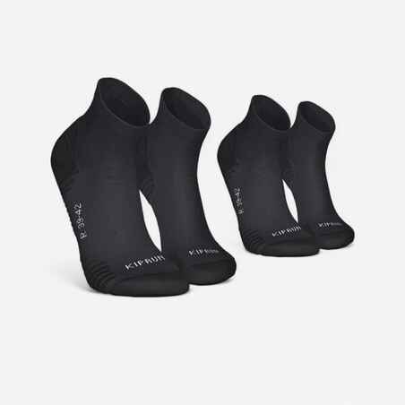 LOT de 2 PAIRES de CHAUSSETTES DE RUNNING RUN500 EPAISSES MID