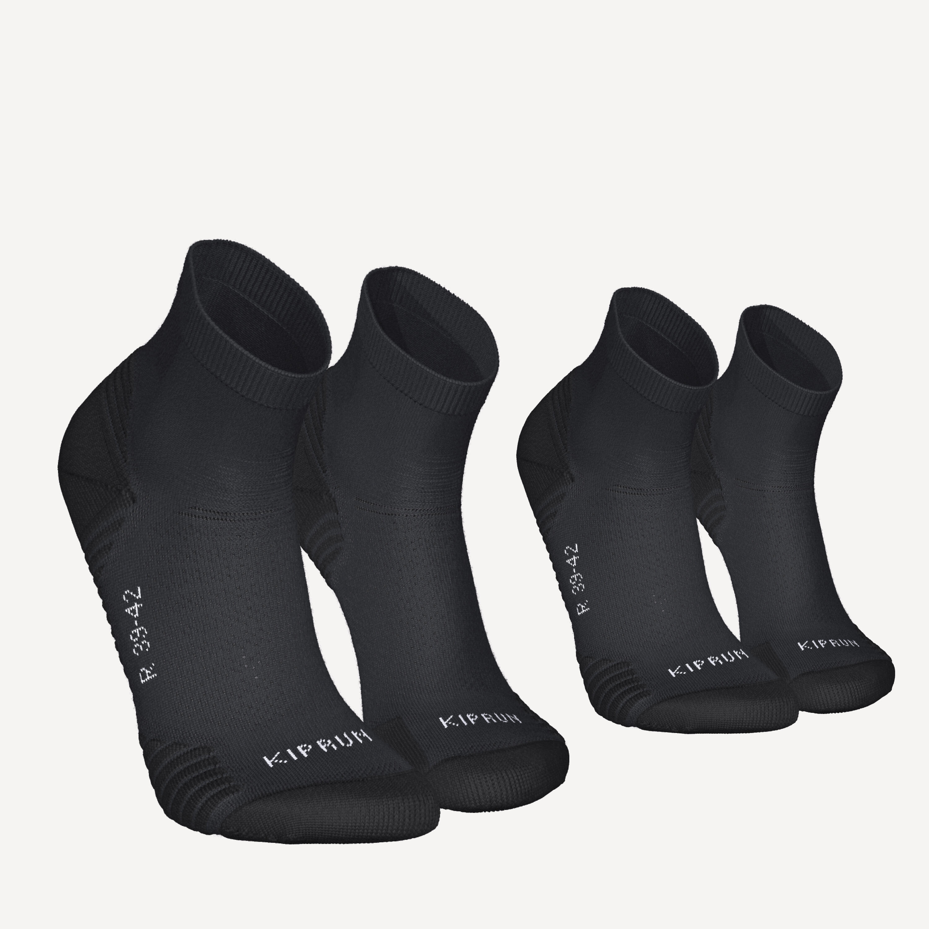 KIPRUN PACK OF 2 PAIRS OF RUN 500 THICK MID RUNNING SOCKS