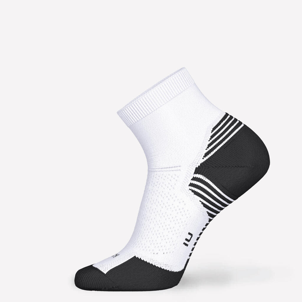Lot de 2 paires de chaussettes de running run500 epaisses mid