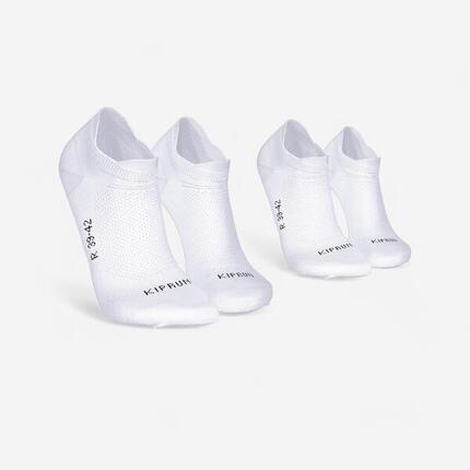 Laufsocken unsichtbar dünn Doppelpack - Run 500 gelb