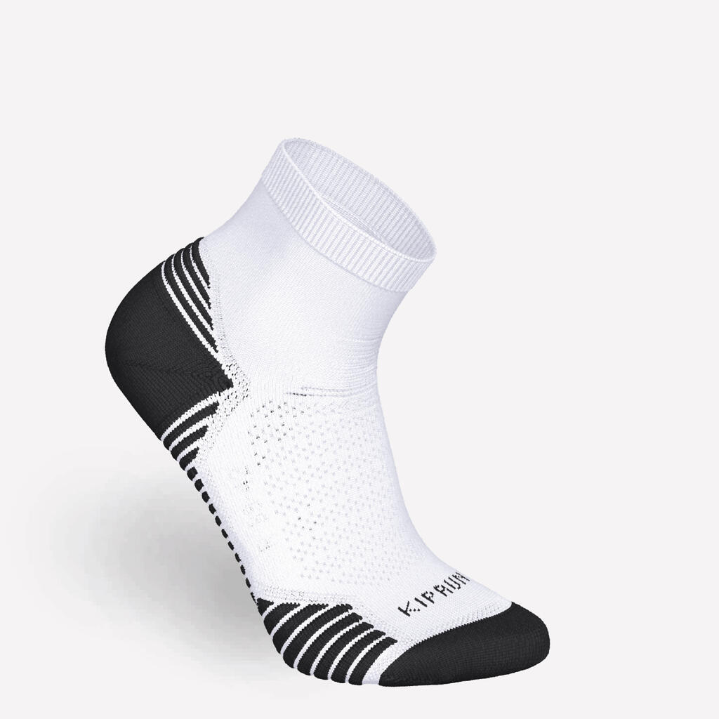Lot de 2 paires de chaussettes de running run500 epaisses mid