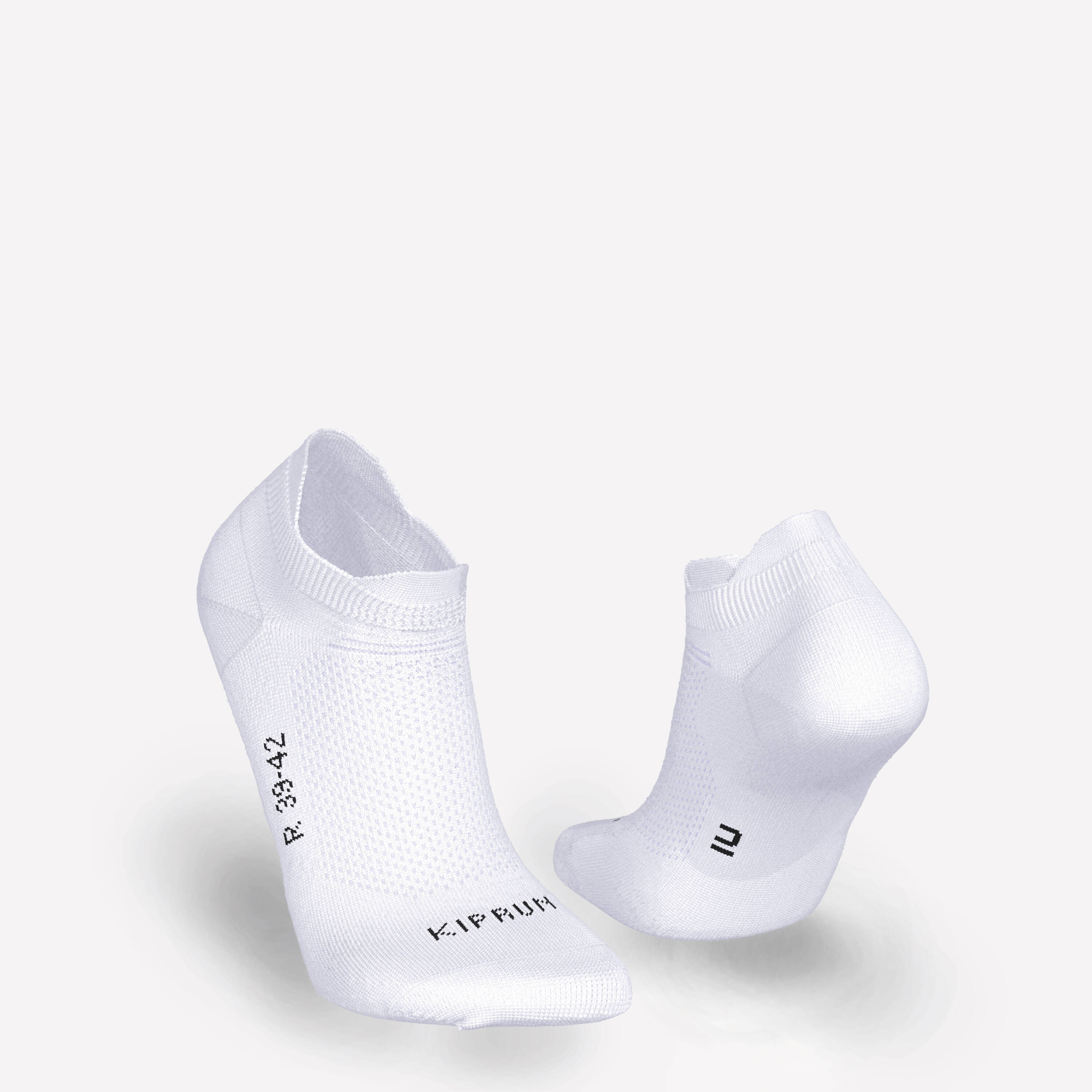 Running Socks Run500 Invisible & Thin - Pack of 2 - White -  2
