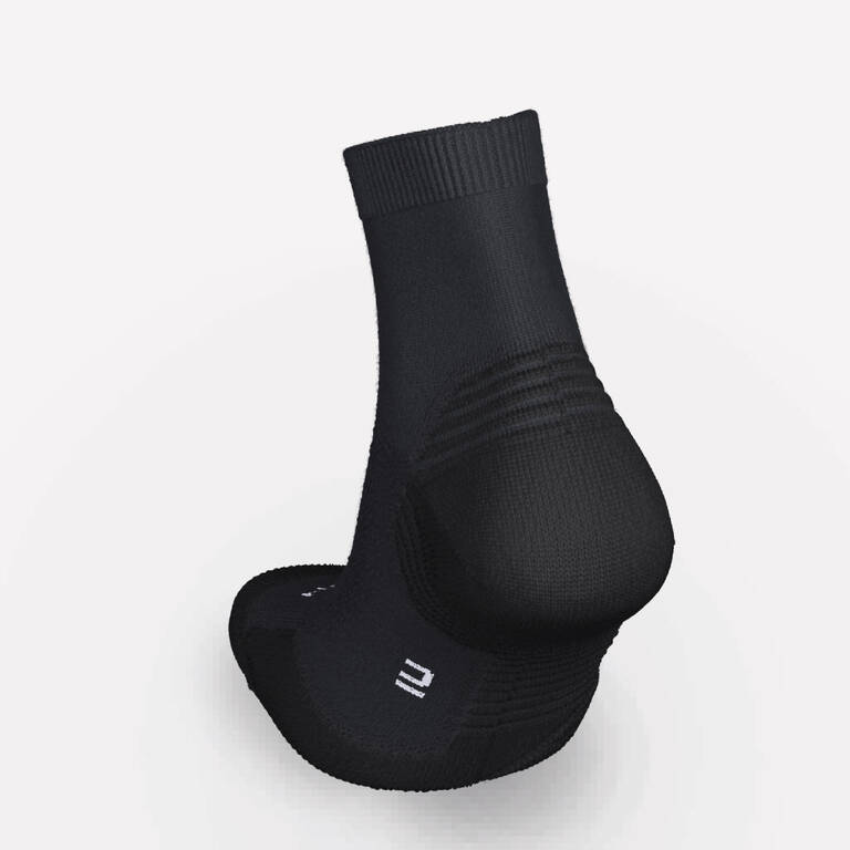 RUNNING MID SOCKS RUN500 2-PACK BLACK - Decathlon