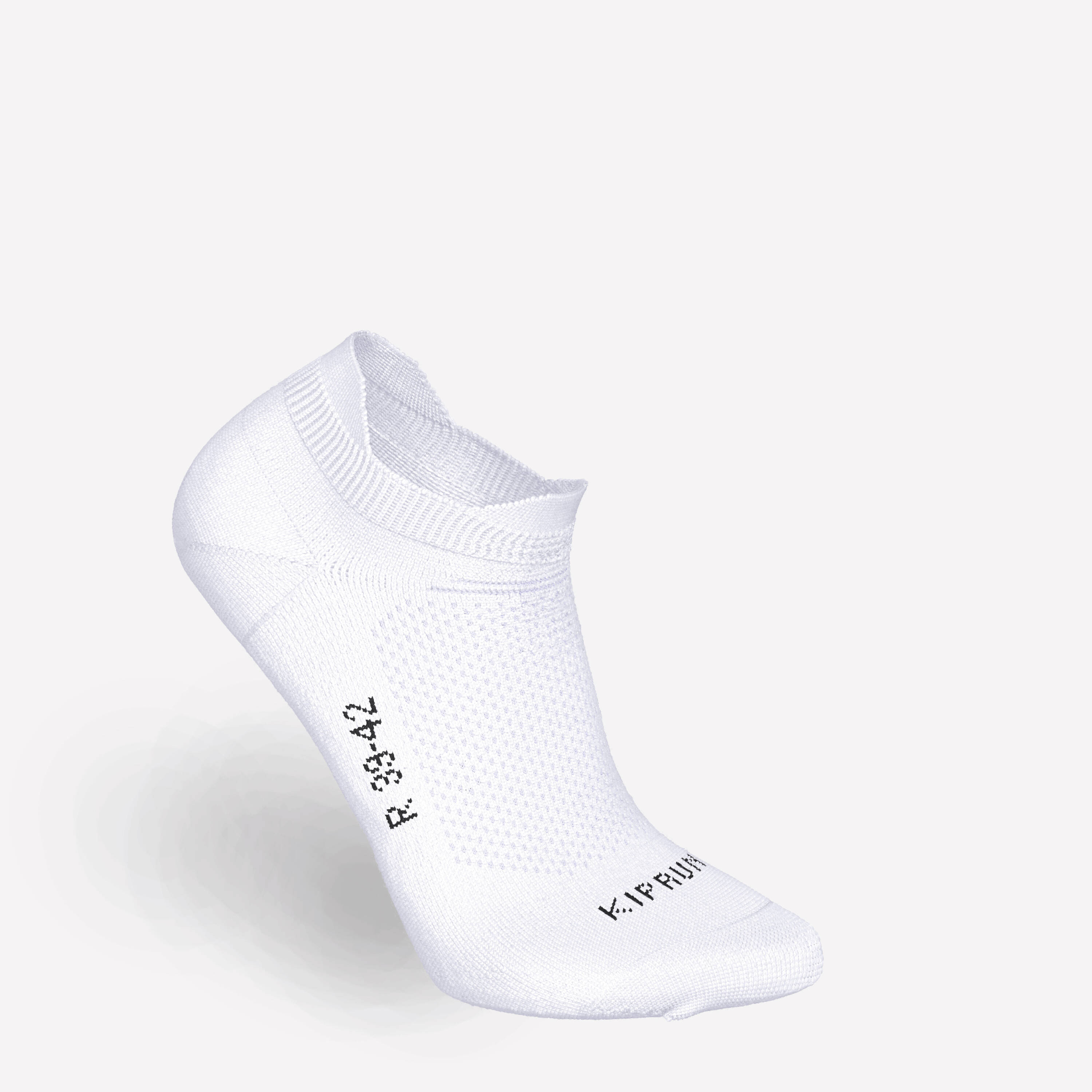 Running Socks Run500 Invisible & Thin - Pack of 2 - White -  5