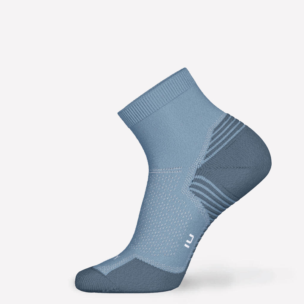 Hrubé polovysoké bežecké ponožky RUN500 súprava 2 párov