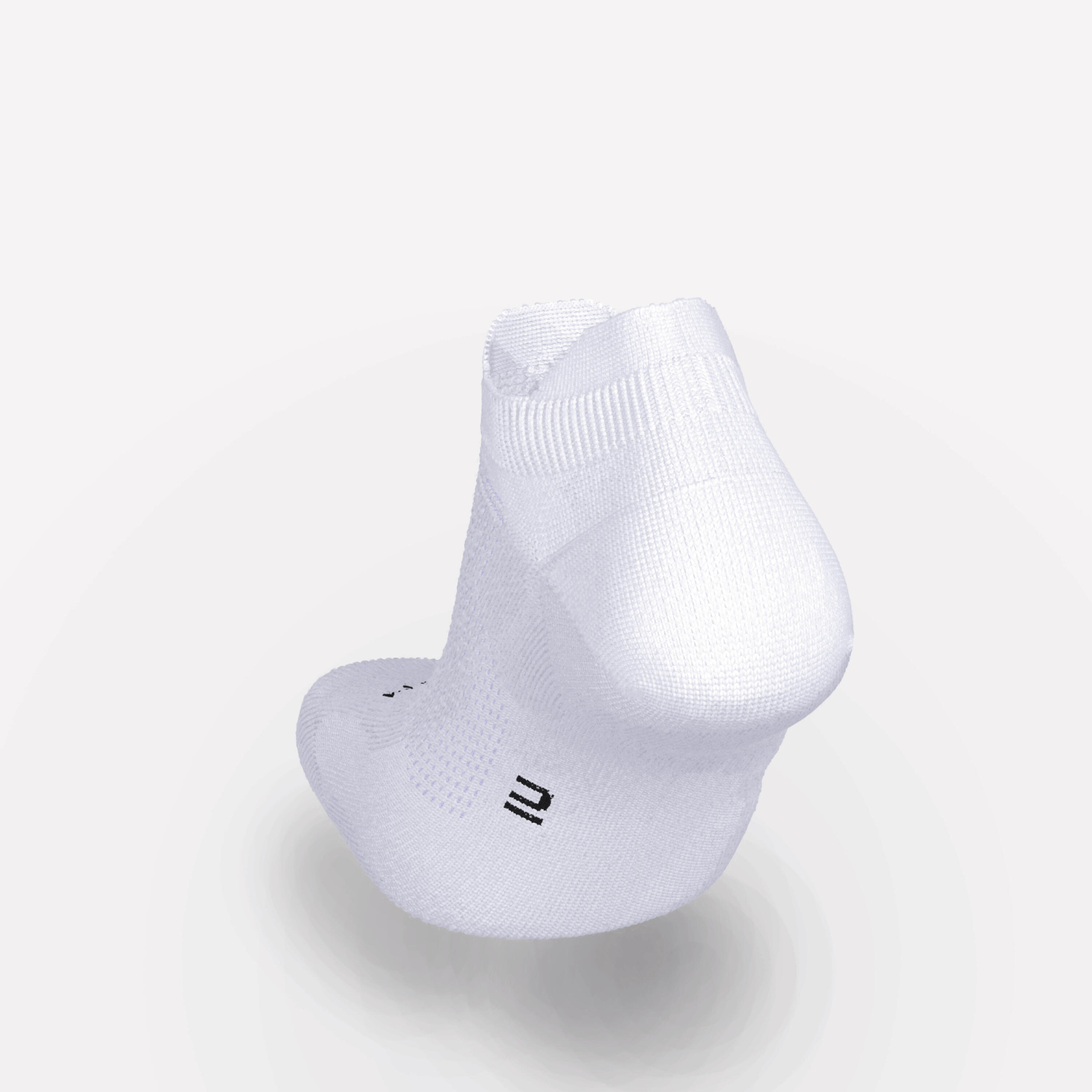 Chaussettes de course invisibles x2 paires, Run 500 4/7