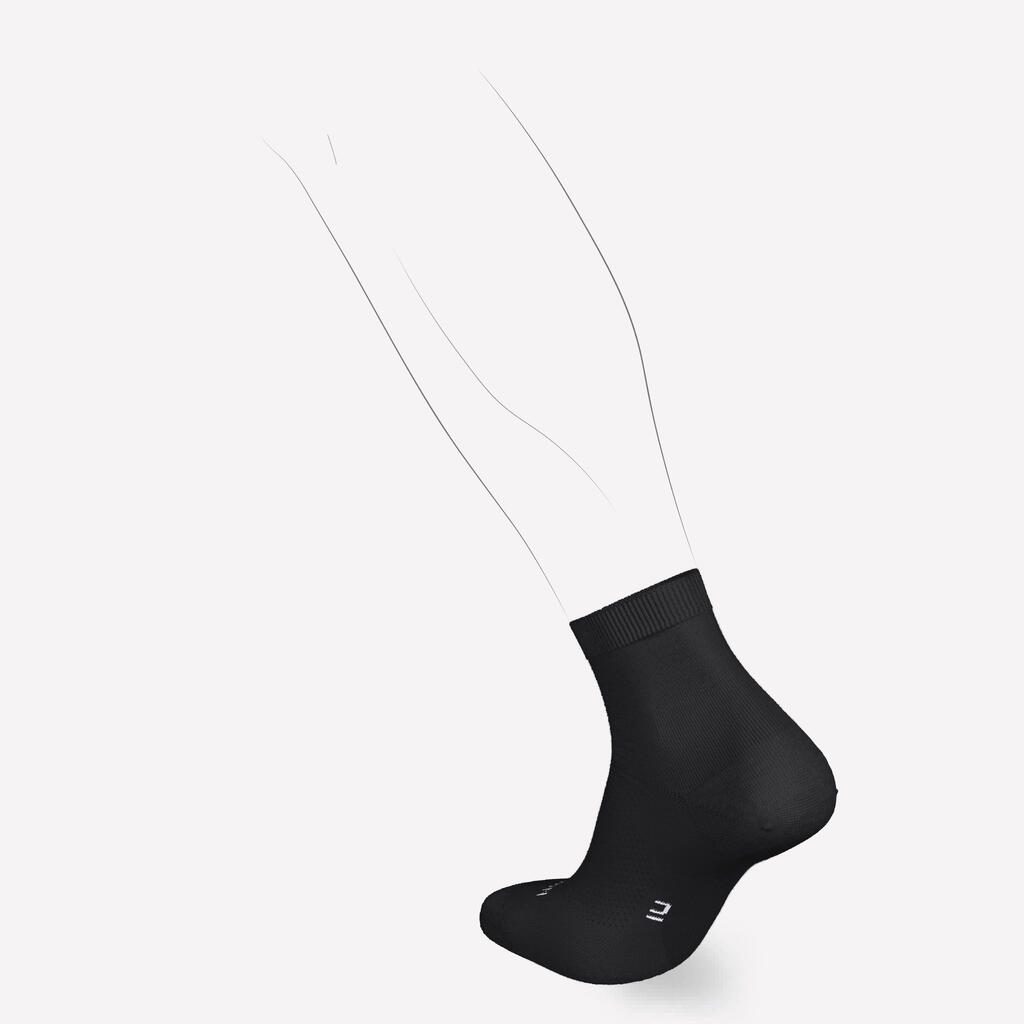 Lot de 2 paires de chaussettes de running run500 fines mid