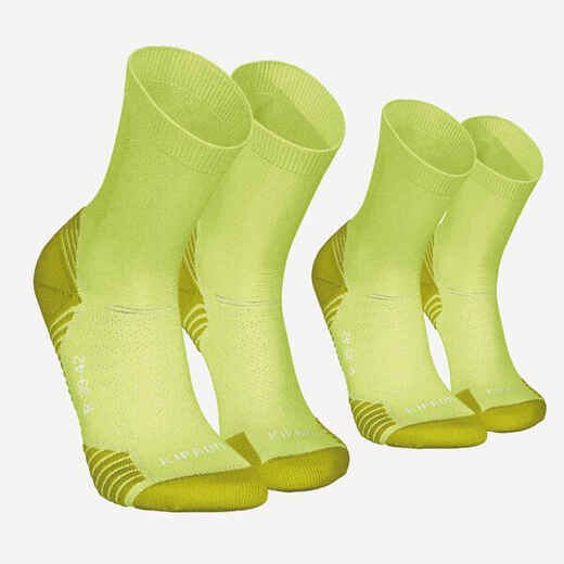 
      Hrubé bežecké ponožky RUN500 do polovice lýtka súprava 2 párov
  