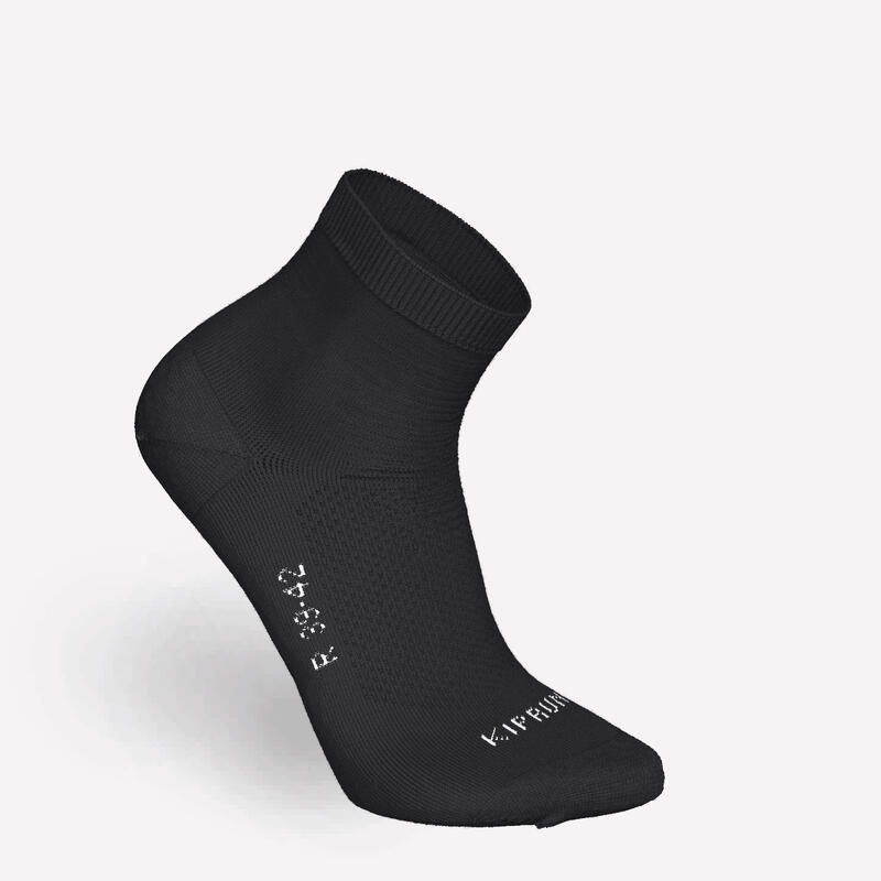 PACK OF 2 PAIRS OF RUN500 FINE CREW RUNNING SOCKS