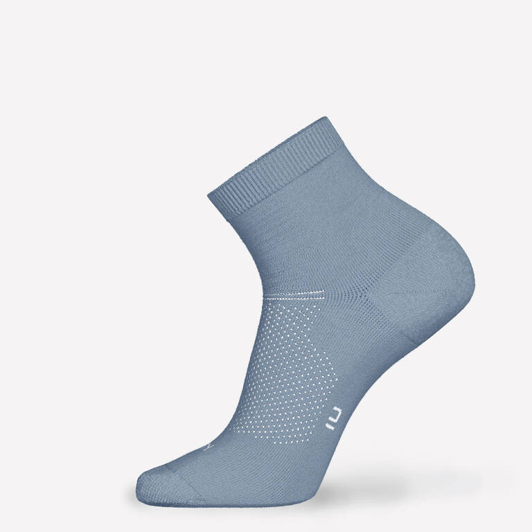 PACK OF 2 PAIRS OF RUN500 FINE CREW RUNNING SOCKS