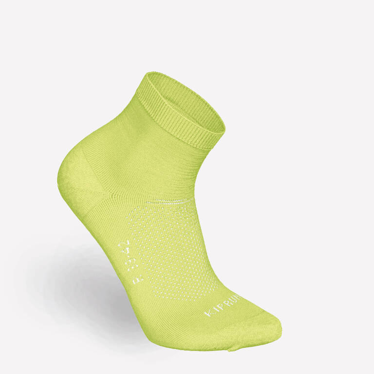 PACK OF 2 PAIRS OF RUN500 FINE CREW RUNNING SOCKS