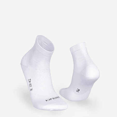 PACK OF 2 PAIRS OF RUN500 FINE CREW RUNNING SOCKS