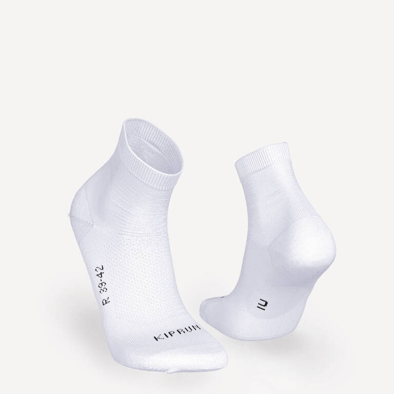 PACK OF 2 PAIRS OF RUN500 FINE CREW RUNNING SOCKS