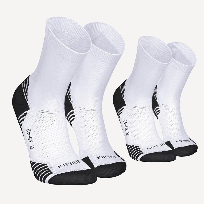 Z3R0D - Chaussettes basses blanches pour la course à pied, le triathlon et  le vélo.