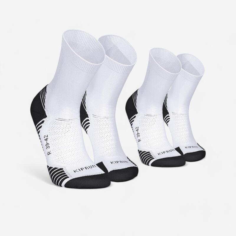 SET 2 PERECHI ȘOSETE MID GROASE ALERGARE RUN500 Canada Adulți