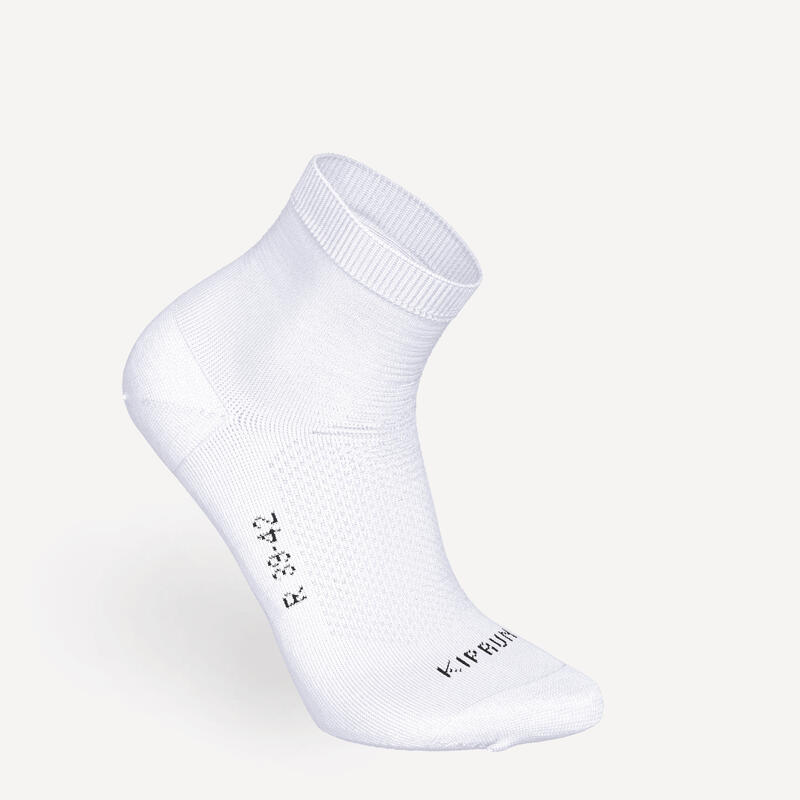 Běžecké ponožky středně vysoké RUN500 tenké 