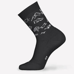 PACK OF 2 PAIRS OF RUN500 THICK MID-CALF RUNNING SOCKS