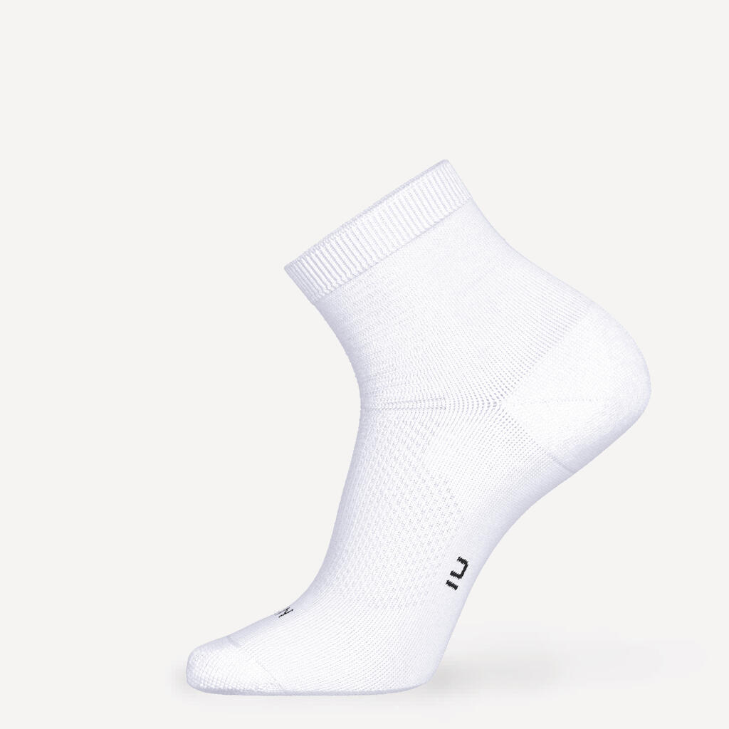 Calcetines de running finos y medianos Run500, juego de 2 pares