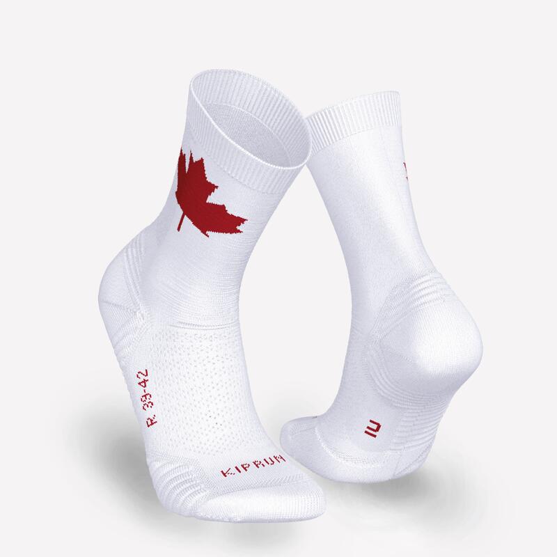 LOT de 2 PAIRES de CHAUSSETTES DE RUNNING RUN500 EPAISSES MI-MOLLET