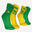 Běžecké střední ponožky Run 500 Kanada 2 páry