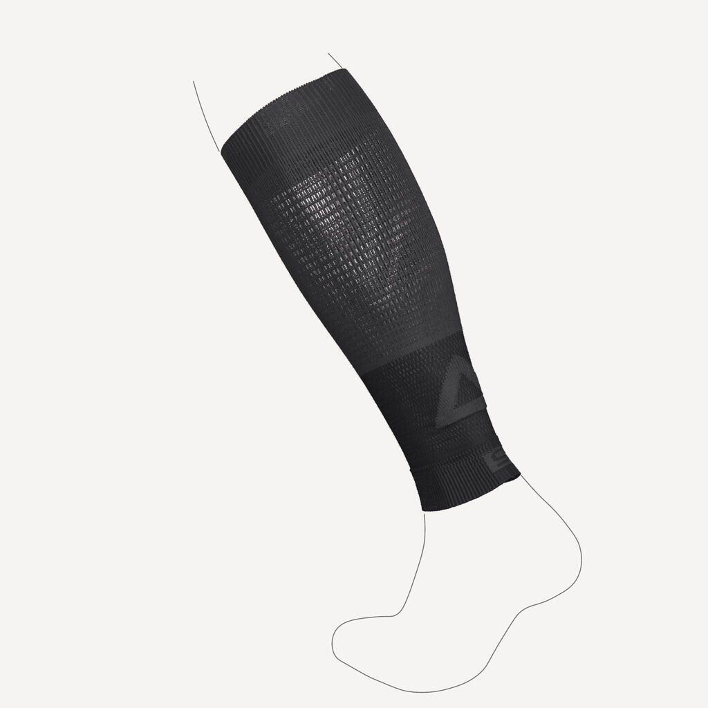 Manchon de compression running KIPRUN 500 noirs