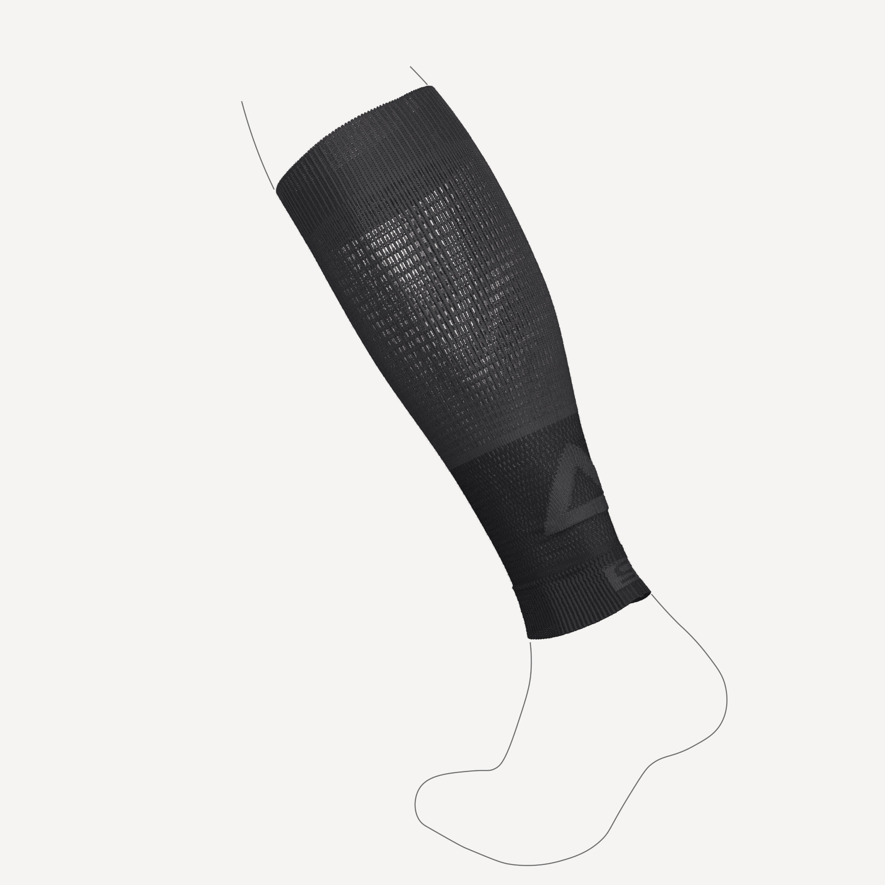 Lauf-Beinlinge Kompression - 500 schwarz 3/6