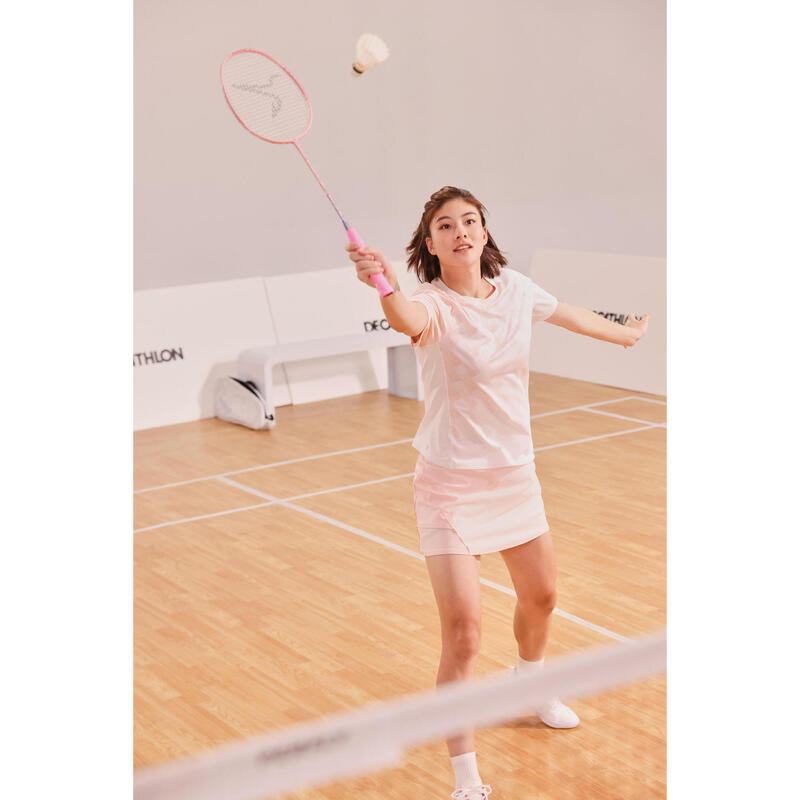 LITE Badminton T-shirt 560 Women White Pink