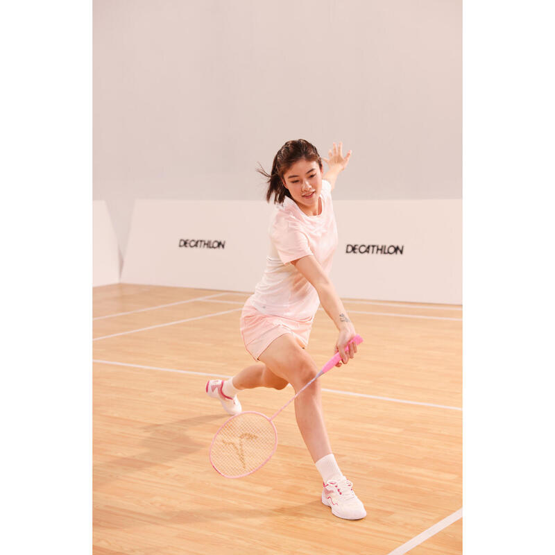 LITE Badminton T-shirt 560 Women White Pink