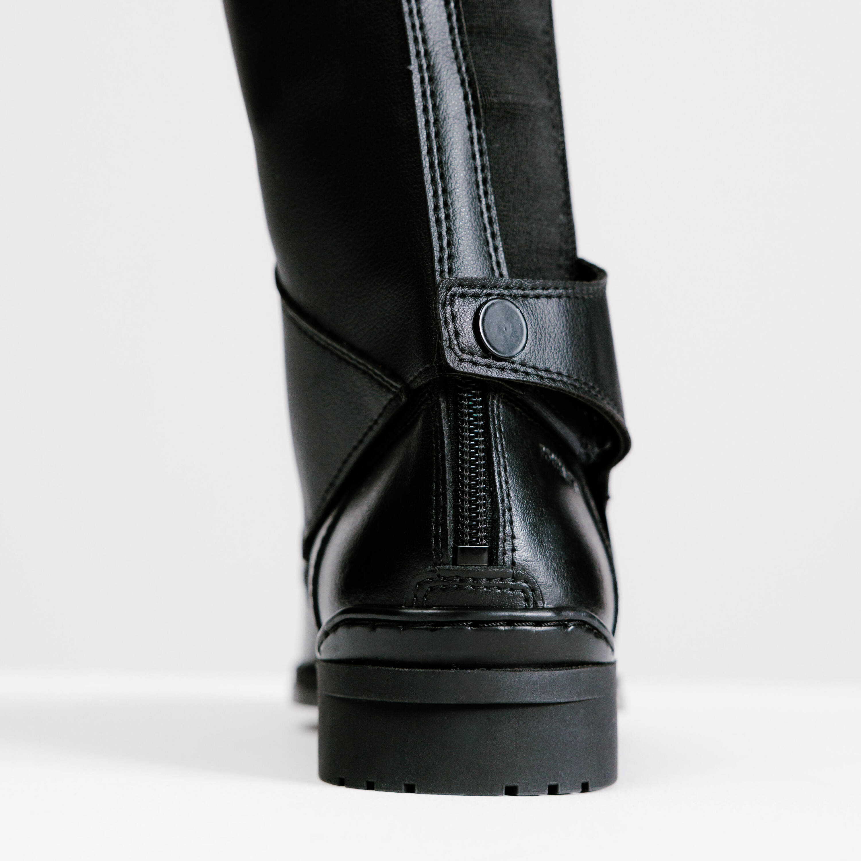 Adult Horse Riding Half Chaps 500 - Black -  4