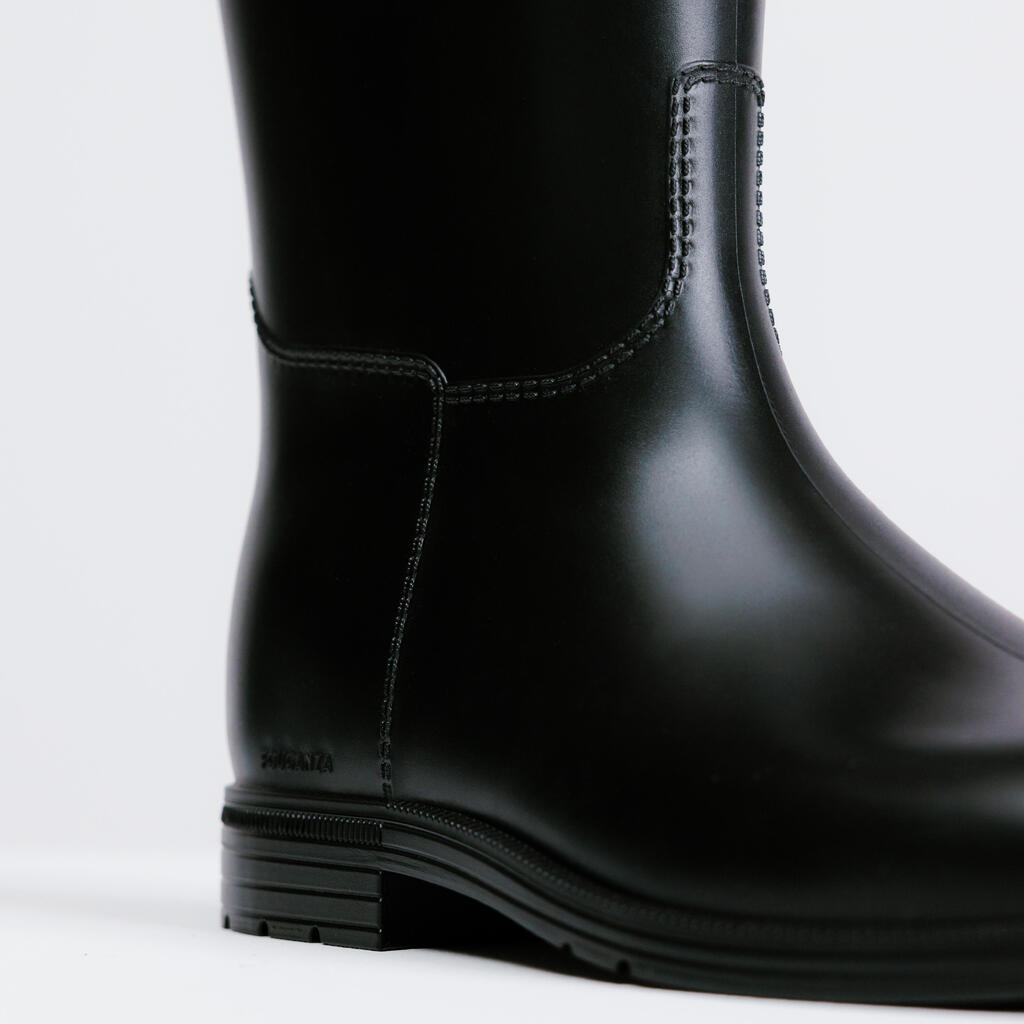 Bottes équitation synthétiques Adultes - 100 noires