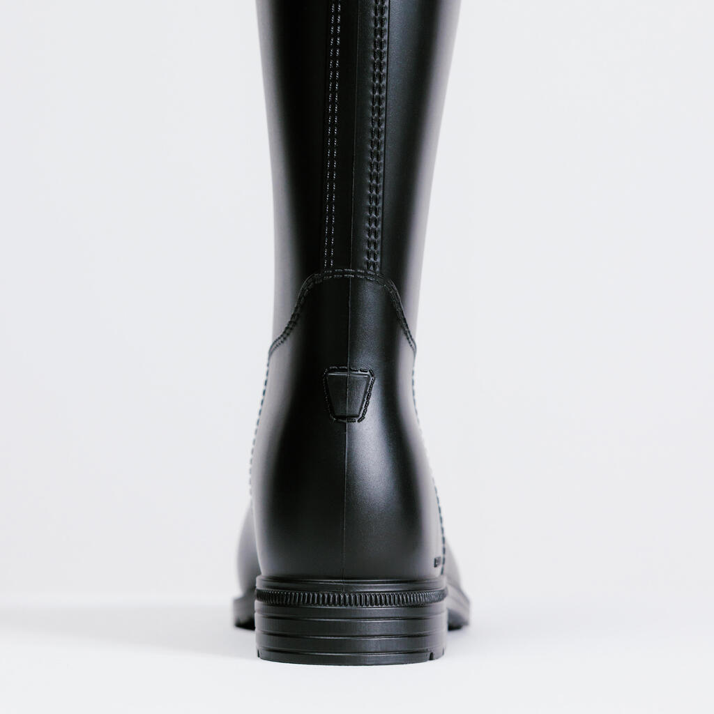 Bottes équitation synthétiques Adultes - 100 noires