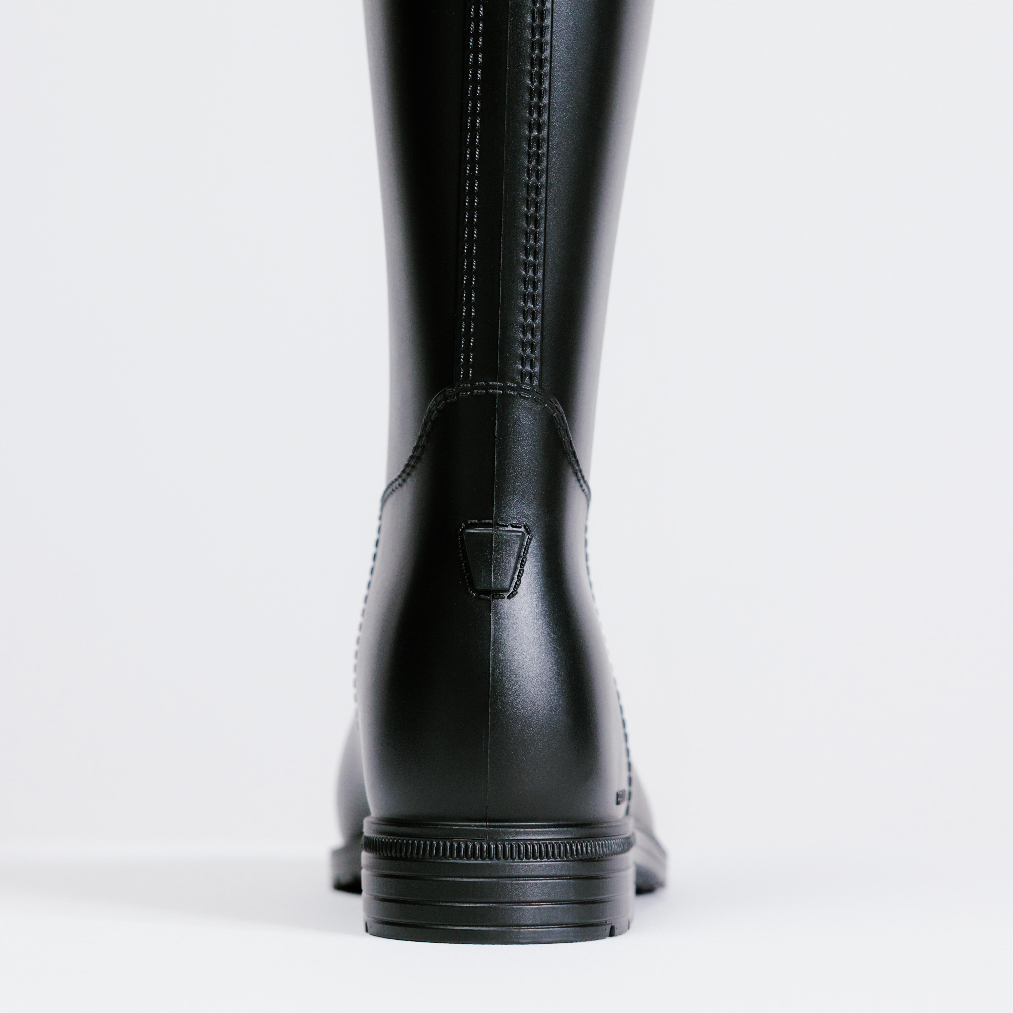 Bottes d'équitation synthétiques - 100 noir - FOUGANZA