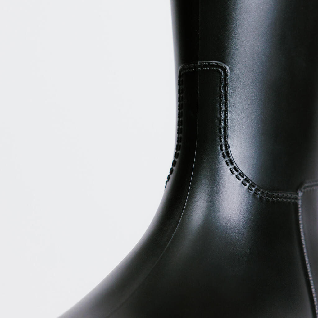 Bottes équitation synthétiques Adultes - 100 noires