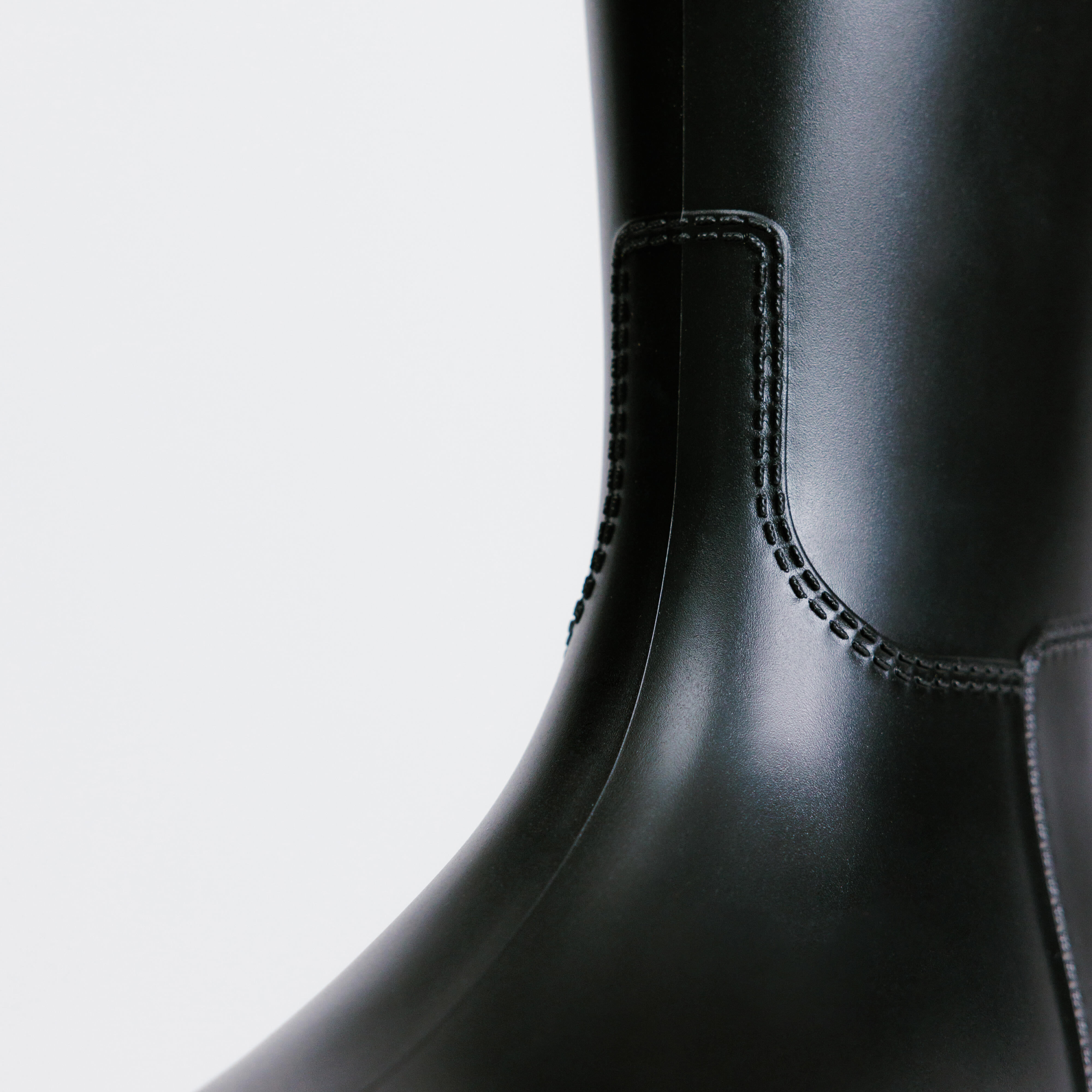Bottes d'équitation synthétiques - 100 noir - FOUGANZA