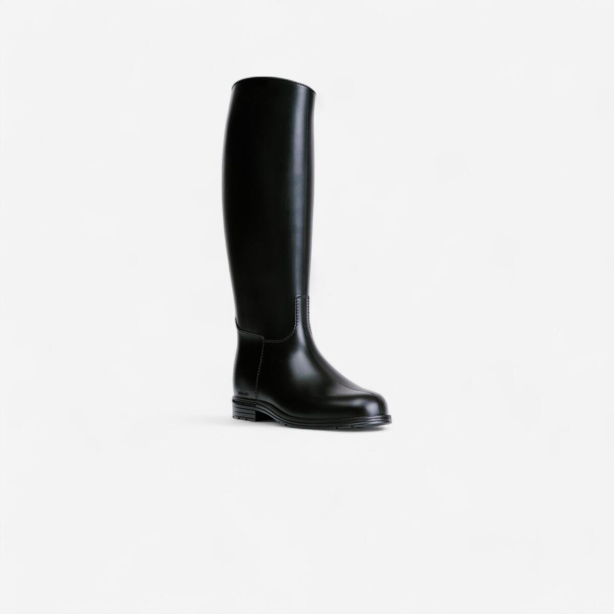 Bottes équitation synthétiques Adultes - 100 noires