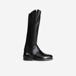 Mini-chaps équitation synthétique Enfants - 500 noires