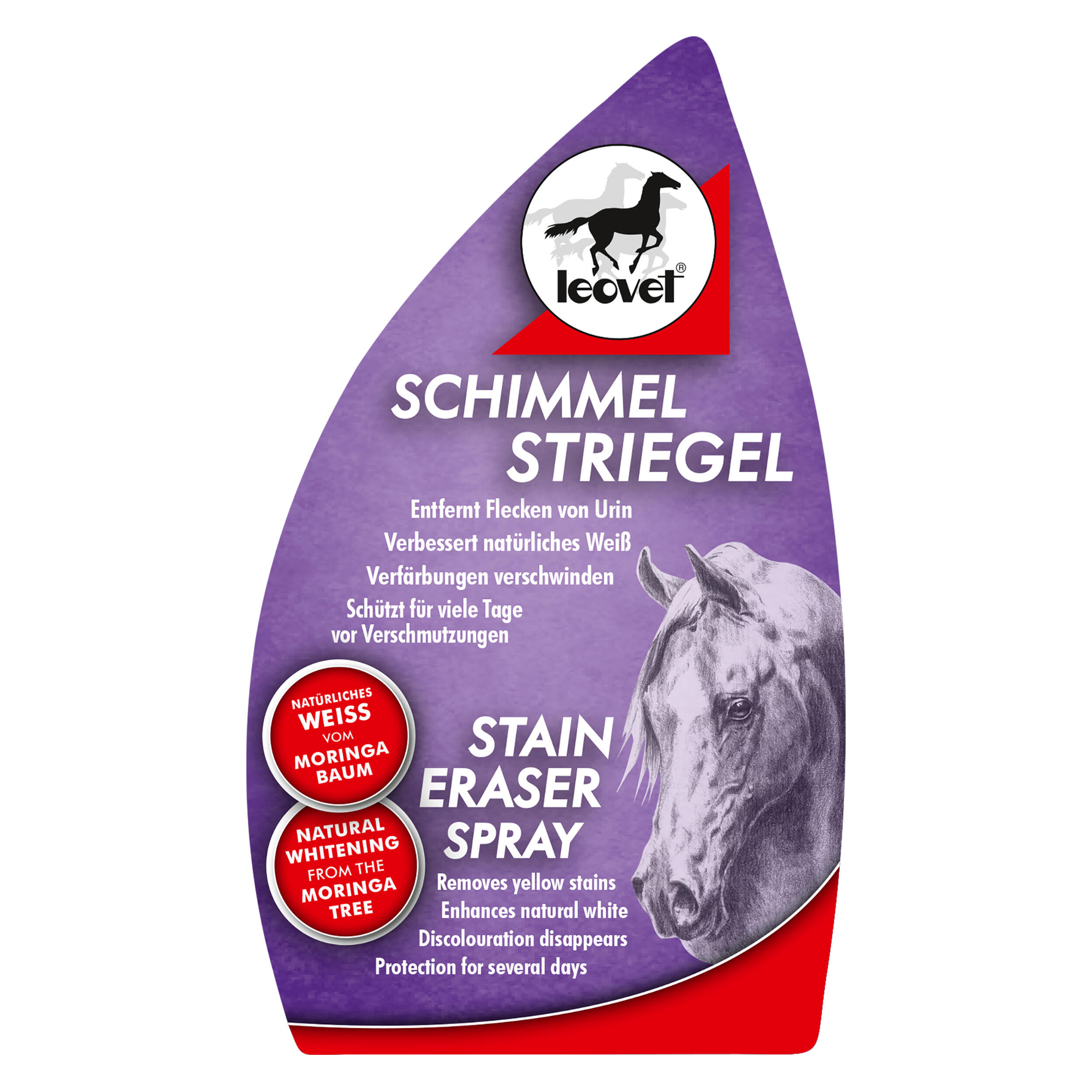 SPRAY DETACHANT CHEVAUX GRIS Cheval et Poney - 550ml LEOVET 2/3