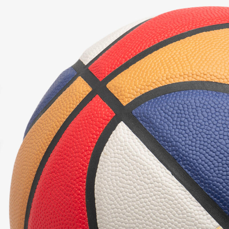 Ballon de basketball taille 7 - BT500 T7 bleu blanc rouge PARIS 2024