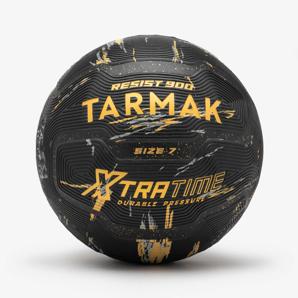 Balón de baloncesto talla 7 Tarmak Resist 900 amarillo negro