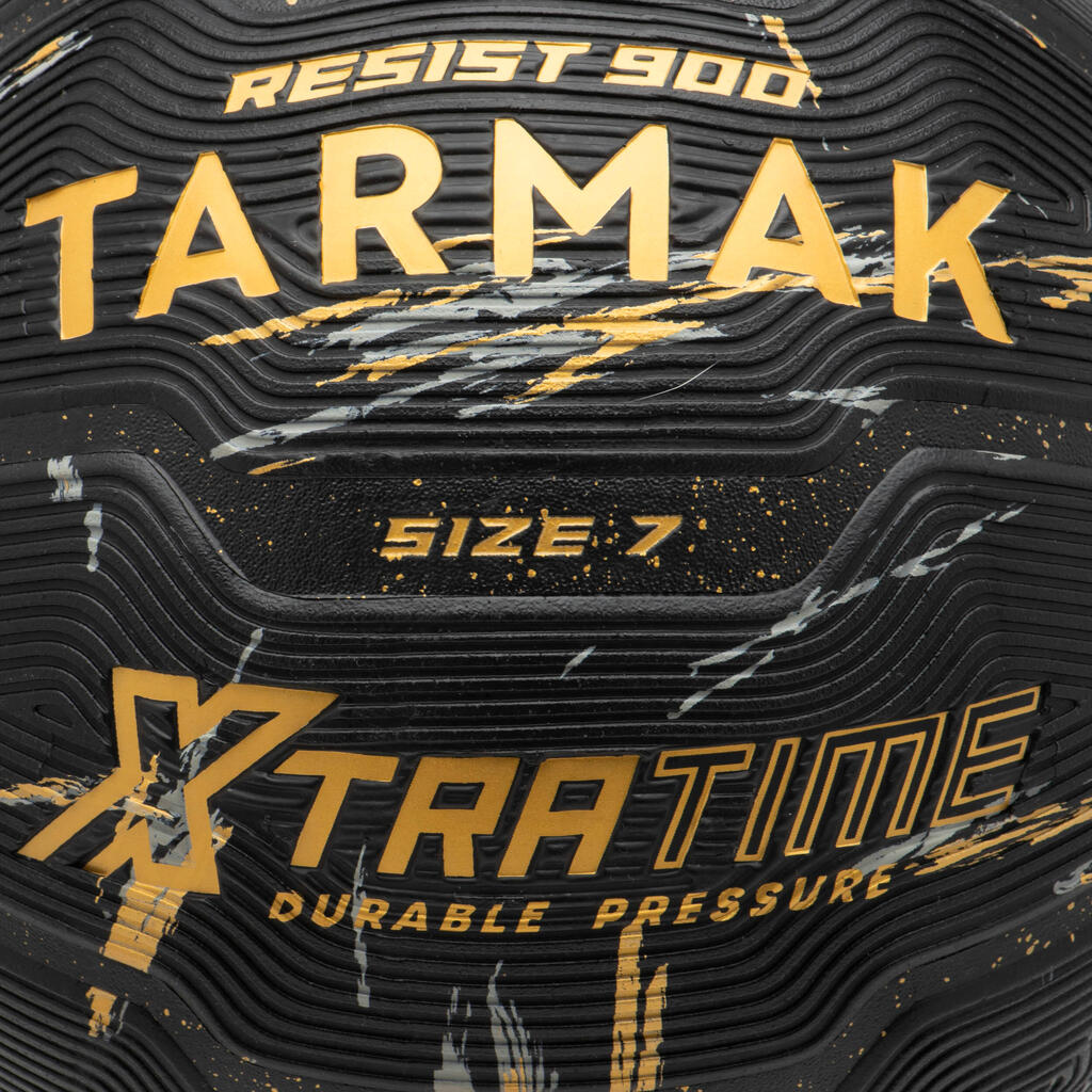 Balón de básquetbol amarillo y negro talla 7 Resist 900