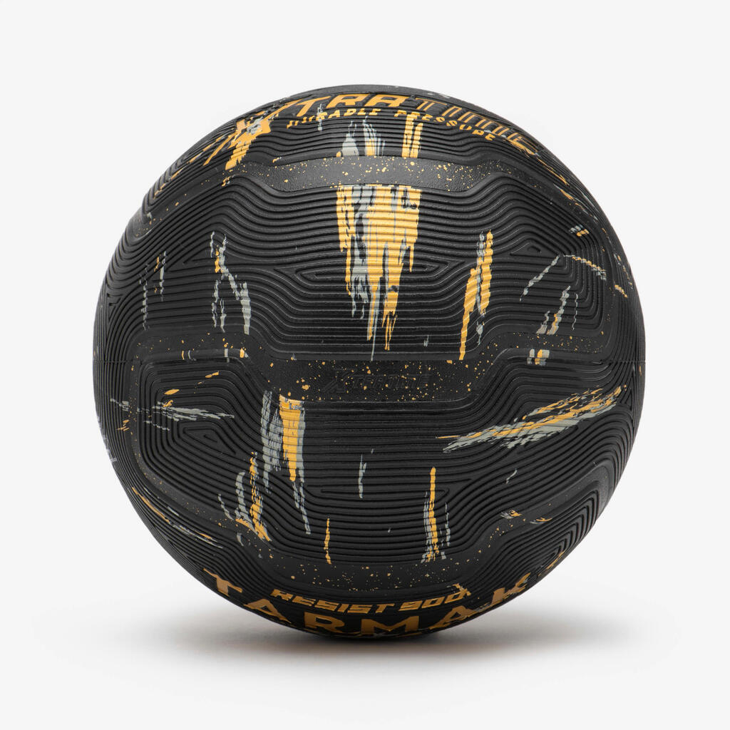 Balón de básquetbol amarillo y negro talla 7 Resist 900
