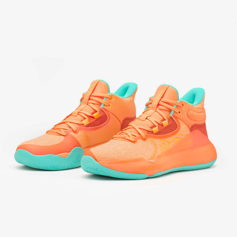 Men's/Women's Basketball Shoes SE 500 High - Orange