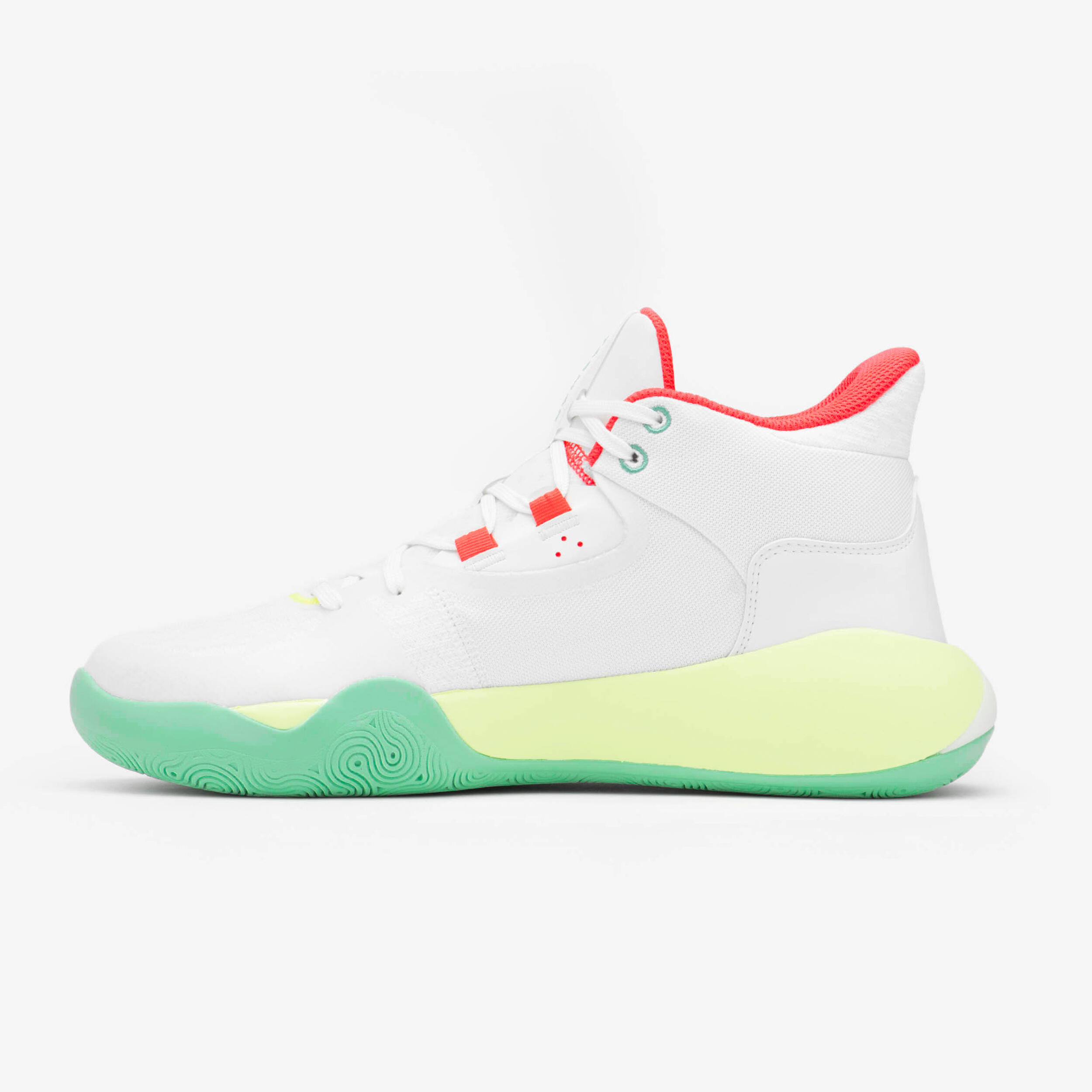 Men's/Women's Basketball Shoes SE 500 High - White 3/8