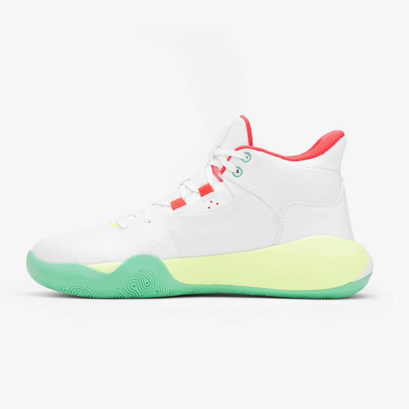 Chaussures de basketball homme/femme - SE 500 HIGH Blanc